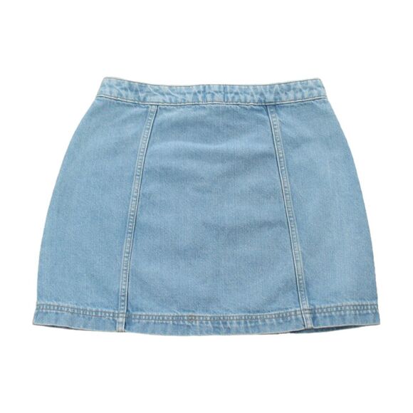 BDG Urban Outfitters Woman's Denim Mini Skirt Size M Horn-Button Front Y2K - Picture 2 of 7